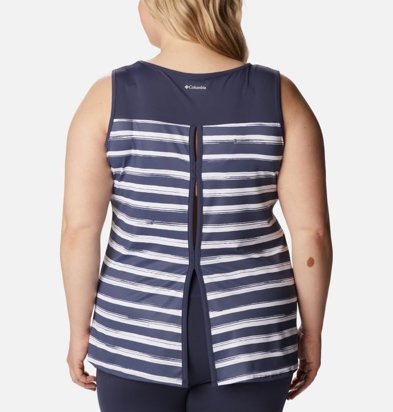 Women's Columbia Chill River Tanks Stripe | Plus Size CA-W681C